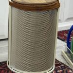 سبد رخت چرک توری چرخدار کایلین رنگ کرم کد 8129