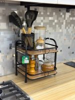استند دو طبقه رنگ مشکی کد 8148 - تصویر 3